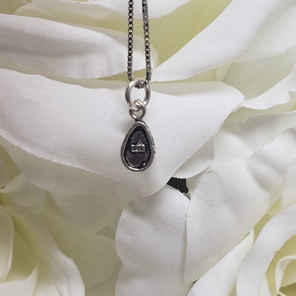Rose Quartz Delicate Pendant Necklace in 925 Silver - Picture 3 of 4